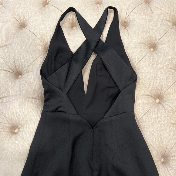 Once worn, ankle length gown - deep v in front with sewn in cups and open back - Picture 4 of 5